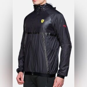 Puma Ferrari Scuderia nylon windbreaker hooded jacket - size L